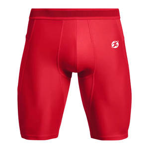 Workout Running Short de compression pour homme Spandex respirant/Polyester Short à séchage rapide au genou avec marque privée - Product Image 1