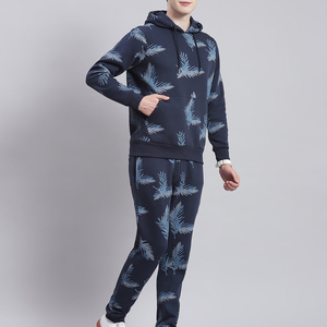 Ensemble de survêtement décontracté léger et respirant en coton 100 % avec logo personnalisé pour homme, idéal pour l'hiver, vente en gros - Product Image 3