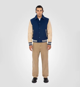 Nouvelle Arrivée Veste Décontractée Urbaine pour Homme Hiver à Capuche Style Universitaire en Toile Col Montant Logo Avant Légère Respirante - Product Image 3