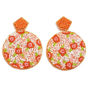 Pendientes de gota de cuentas hechos a mano de nueva moda para mujer forma de triángulo clásico para fiestas - Product Image 2