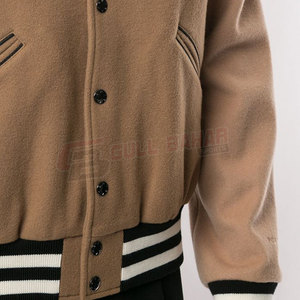 Veste universitaire de style High Street pour hommes avec logo dans les couleurs personnalisées, imperméable, coupe-vent, respirant, col montant, manches longues, hiver - Product Image 6