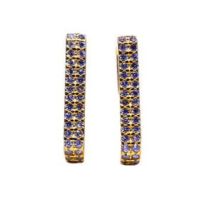 Traditional 925 Sterling <b>Silver</b> <b>White</b> Topaz Gemstones Affordable Classic Daily Wear Vintage Style Earrings - Product Image 2