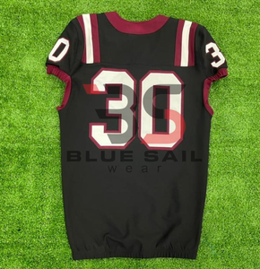 Camiseta de fútbol americano personalizada al por mayor ropa de equipo de secado rápido impresa por sublimación transpirable de alta calidad para jóvenes y adultos - Product Image 2