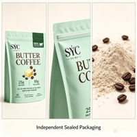 SYC BIO Café au beurre bien-être Protéine 10g Collagène 20 portions Marque privée OEM ODM Prix usine Vente en gros