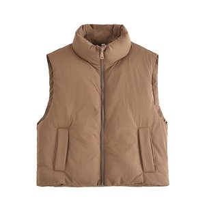 Chaleco Acolchado para Mujer, con Cierre, Sin Mangas, Holgado, Ligero, Abrigo Cálido de Invierno - Product Image 6