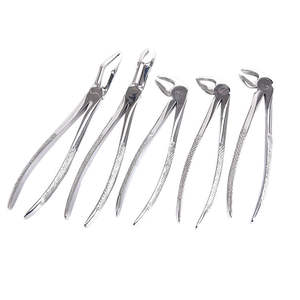 Juego de 6 pinzas de extracción dental Juego de pinzas dentales de acero inoxidable Alicates de extracción - Product Image 3