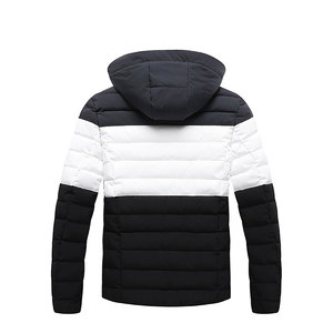 Men's Waterproof Knitted Bubble Puffer Jacket Customized Printed Logo High Quality Plus Size Winter Use - Product Image 2