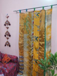 Moderno surtido de colores Vintage Floral 100% seda tragaluz ventana tratamientos luz completa sombreado cortinas transparentes dormitorio sala de estar - Product Image 6