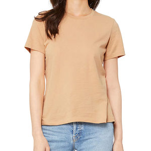 Camisetas de manga corta informales para mujer, camisetas ajustadas sólidas de alta calidad para mujer, camisetas personalizadas de Material de alta calidad para mujer - Product Image 2