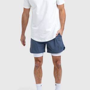 Pantalones Cortos Deportivos para Hombre, Pantalón Corto de Poliéster, Color Sólido, Logotipo Personalizado, Informal, Verano - Product Image 1