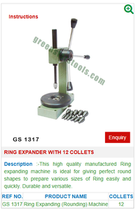 Expansor de anillos con 12 pinzas GS 1317 para herramientas de joyería-Herramientas de joyería - Product Image 2