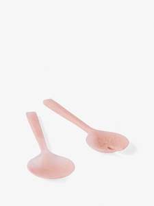 Cubiertos de Resina Ecológicos para Ensalada, Cuchara y Tenedor con Mango Ondulado, Hechos a Mano, Duraderos, para Uso en el Hogar, Cocina, Hotel y Restaurante - Product Image 3