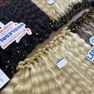 Black friday vente cheveux vietnamiens pré Bond U Tip Extensions de cheveux Double dessiné Remy kératine cheveux humains ondulés naturels - Product Image 5