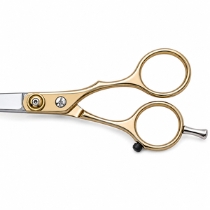 6-Inch Stainless Steel Ceramic <b>Handle</b> Barber Scissors Set Straight Blade Hair Cutting Thinning <b>Shears</b> Hairdressing Kit - Product Image 5