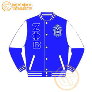 Personnalisé Zeta Phi Beta Varsity Veste Sororité Vêtements Haute Qualité Respirant Satin Brodé Crest & Lettres Fine Femmes - Product Image 6