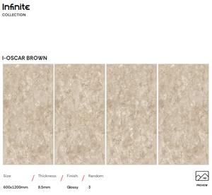 Azulejos de Porcelana Pulidos Grandes de Cerámica de 600x1200 mm, Antideslizantes, de Buen Diseño, para Pisos y Paredes, Sala de Estar, Hotel, Sala de Deportes, Casa de Campo - Product Image 3