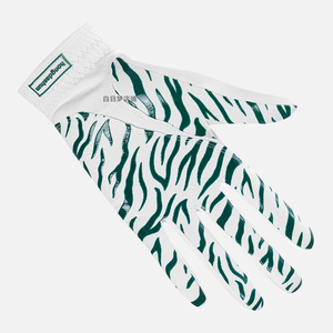 Guantes de golf con estampado de tela de una mano calificados Guantes de golf de cuero de piel de oveja con paquete - Product Image 5