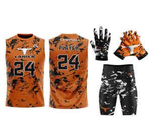 Uniforme de football à sublimation 7V7 pour hommes et jeunes maillots de jeu uniformes personnalisés de compression 7on7 shorts extensibles 7 sur 7 OEM - Product Image 1