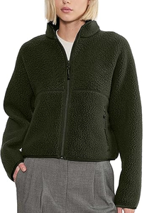 Chaquetas de Forro Polar para Mujer, Sudaderas Extra Grandes con Cierre, Ropa de Invierno, Manga Larga, Estilo Corto, Sherpa, Atuendos de Otoño, Moda - Product Image 3