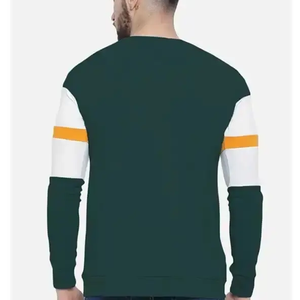 เสื้อสเวตเชิ้ตคอกลมผ้าฟลีซโพลีเอสเตอร์/คอตตอน ผู้ชาย สกรีนโลโก้ได้ ลายเรียบ ดีไซน์เรียบง่าย พิมพ์ลายดิจิตอล สำหรับฤดูใบไม้ร่วง ย้อมสีพื้น - Product Image 2