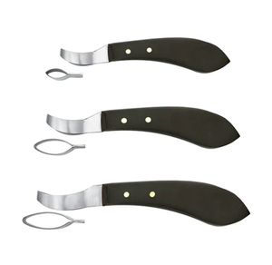 Couteau à sabots classique pour maréchal-ferrant, en acier inoxydable, réutilisable, équipement vétérinaire, coupe-sabots pour chevaux - Product Image 6