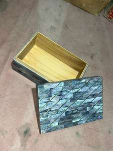 Joyero de incrustaciones de hueso hecho a mano indio con estilo de amor náutico pulido por Zn Creations para decoración del hogar - Product Image 4