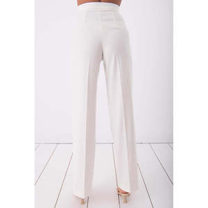 กางเกงปาลาซโซเอวสูง - สีขาว - Product Image 5