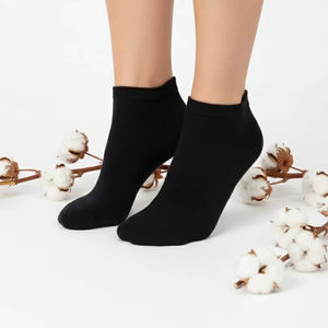 Tlemse Premium Combed Cotton Sneaker Socks for Men Women Breathable Dress Socks with Logo on Cuff High Ankle for Summer <b>Trainer</b> - Product Image 4