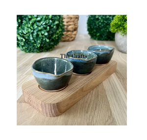 Serveur de desserts en chocolats en marbre avec plateau en bois Serveur de noix de vaisselle de forme personnalisée de qualité de luxe - Product Image 1