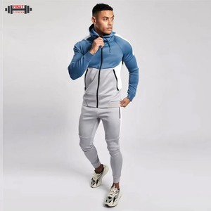 2025 nueva moda de los hombres Casual invierno a prueba de viento de peso pesado chándal personalizado al por mayor Etiqueta Privada Jogger conjuntos de lana - Product Image 3