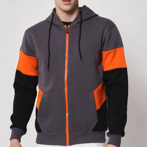 Sudadera con Capucha y Cremallera de Algodón Orgánico para Hombre, Ropa Urbana con Logotipo Personalizado, Ecológica y Cómoda para Invierno, Venta en Línea - Product Image 1