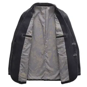 Custom Unisex Canvas Blazer <b>Jacket</b> Plus Size Sustainable Slim Fit Stretch Anti-Wrinkle Breathable Windproof Hooded Stand Casual - Product Image 6