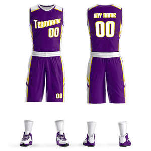 Ensemble de maillots de basketball pour hommes Uniforme en tissu durable pour la ligue d'entraînement et le streetwear - Product Image 2