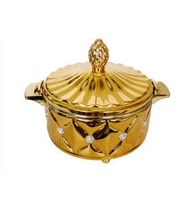 Casserole multifonctionnelle gravée en métal fini argenté Ustensiles de cuisine pour hôtel restaurant Casseroles alimentaires - Product Image 6