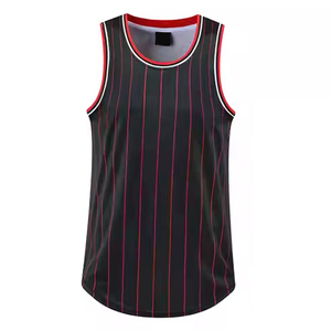 Uniforme de baloncesto de poliéster de alta calidad atractivo sin mangas BSCI nuevo modelo diseño de impresión por sublimación de talla grande disponible - Product Image 5