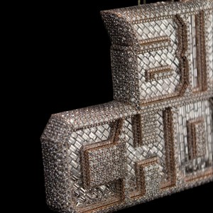 RB Gems Customized Name Round Brilliant Cut Diamond Charm Pendants 925 Silver VVS Christian Hip Hop Rose Gold Men Women - Product Image 2