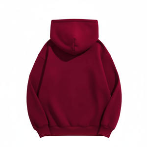 Sudaderas con capucha informales lisas con forro tejido de 320gsm para hombre y mujer, sudaderas con capucha cálidas de otoño, jerséis de invierno - Product Image 4