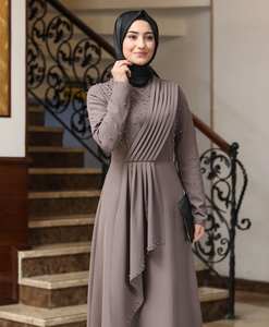 Abaya de luxe turque en soie anti-rides pour femmes, best-seller de Dubaï - Product Image 4