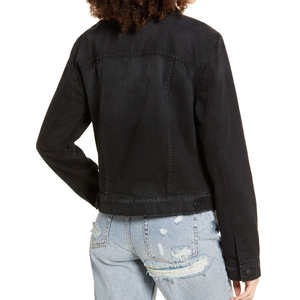 Veste en jean pour femmes, veste en jean sur mesure, fabricant, haute qualité, manches longues, veste en jean pour femmes, logo personnalisé - Product Image 2