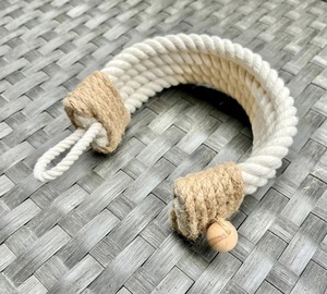 Cortina tieback Cortina holdback Hecho a mano Algodón y yute Cortina Tieback Decoración rústica para el hogar - Product Image 1