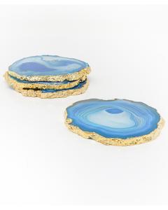 Fresh Design Tableware Accessories <b>Agate</b> <b>Coaster</b> With Gold Electroplated <b>Agate</b> Slice at Wholesale Price with Premium Quality - Product Image 5