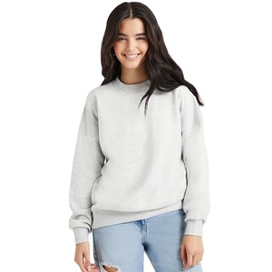Vente chaude Streetwear Design Personnalisé Uni Coupe Régulière Respirant French Terry Chaud À Manches Longues Conception Femmes Sweats - Product Image 2