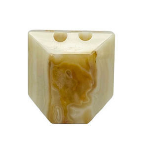 Porte-stylo onyx vintage, porte-crayon en marbre onyx, accessoires de bureau onyx - Product Image 6