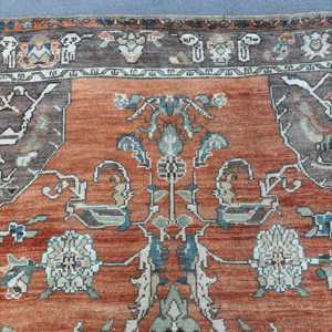 Tapis de 5,4 x 8 pieds, tapis turc vintage, tapis persan en laine rouge - Product Image 5