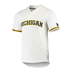 Séchage rapide respirant 100% Polyester Baseball Softball Jersey manches courtes vêtements de sport à deux boutons imprimé Logo de couleur personnalisé - Product Image 2