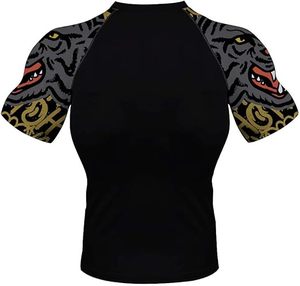 เสื้อรัดรูปแขนสั้นสำหรับเล่นเซิร์ฟผ้าสแปนเด็กซ์ออกแบบได้ตามต้องการ - Product Image 3