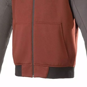 Sudadera con capucha blindada para montar en motocicleta para hombre, sudadera protectora con cremallera para motorista, chaqueta reforzada para moto con armadura extraíble para montar - Product Image 5