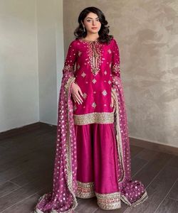 DESIGNER SILK EMBROIDERY SEQUENCE WORK TOP PALAZZO WITH DUPATTA FESTIVE WEAR WHOLESALE PRICE ETHNIC GARMENT AFRICAN CLOTHING - Product Image 6