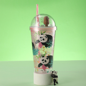 Bicchiere da 450 ml con Luce LED, Cannuccia Riutilizzabile, Isolamento Termico, Alimentato a Batteria - Product Image 4