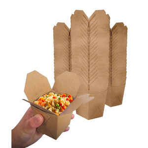 ถุงกระดาษสีน้ำตาลคราฟท์แบบกำหนดเองขายดีที่สุดบรรจุภัณฑ์แบบพกพาสำหรับจัดเลี้ยงอาหารร้านอาหารสุดหรูพร้อมโลโก้ของคุณเอง - Product Image 6